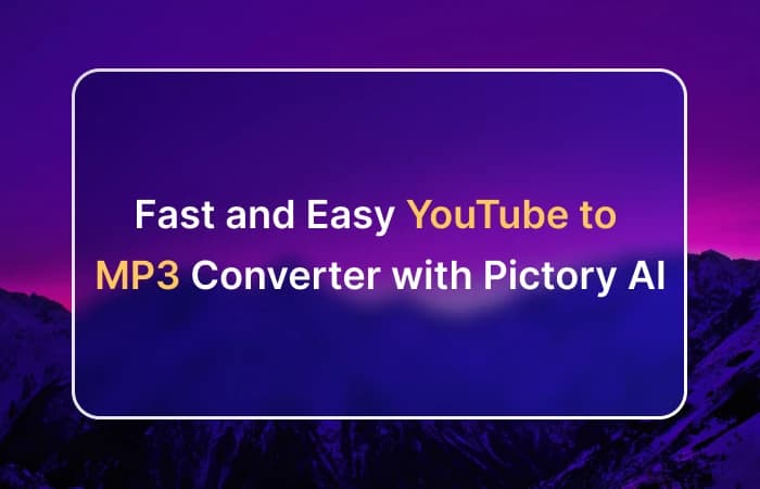 Fast and Easy YouTube to MP3 Converter with Pictory AI: Unlock the Power of Music on-the-go!